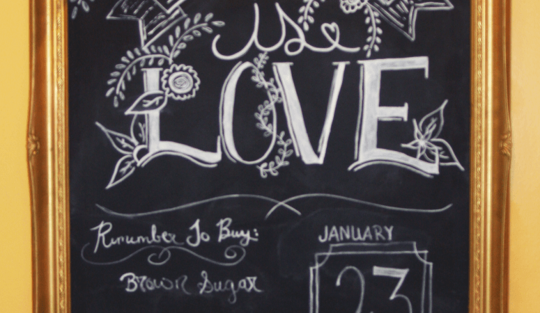 Fabulously Framed Chalkboard