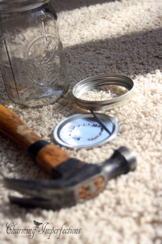 How to make a mason jar light fixture