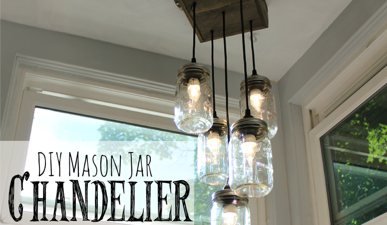 Mason Jar Chandelier
