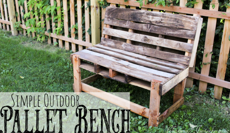 Garden Pallet Bench Tutorial