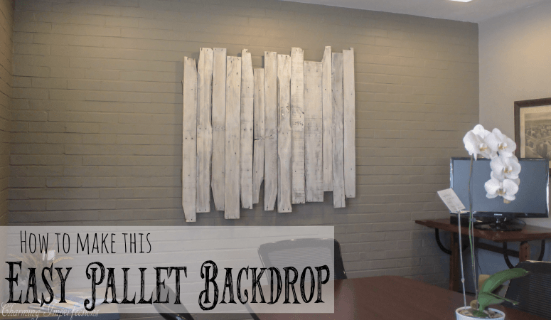 How to Make an Easy Pallet Backdrop