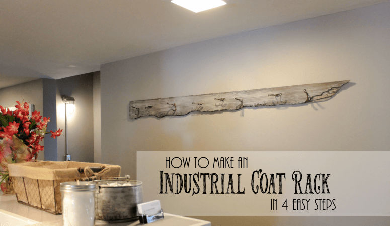 How to make an industrial Coat Rack in 4 easy steps