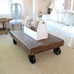 Sharing our #cozy living room for #lmbloves this week. We live all our farmhouse pillows and slipcovered sofa and the big wood coffee table is perfect for putting up our feet and watching the cows from across the street. @lizmariegalvan